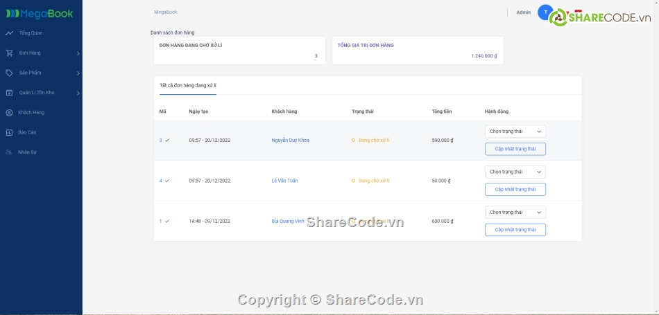 Quản lý sách,Java Spring,jquery-ajax,datatable,jwt oauth